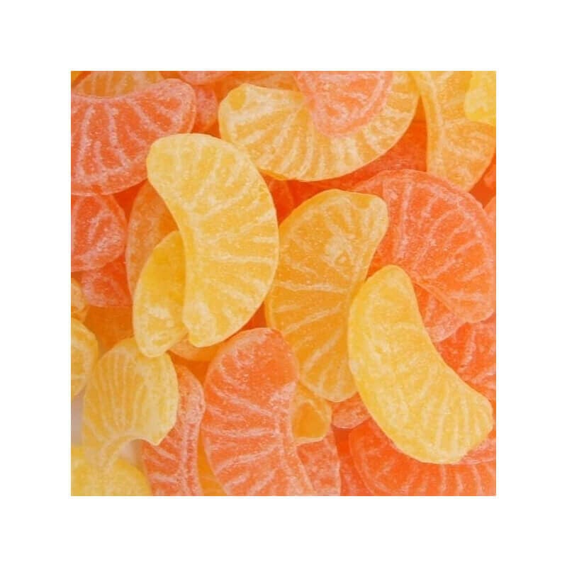 Bonbons tranches de fruits orange et citron