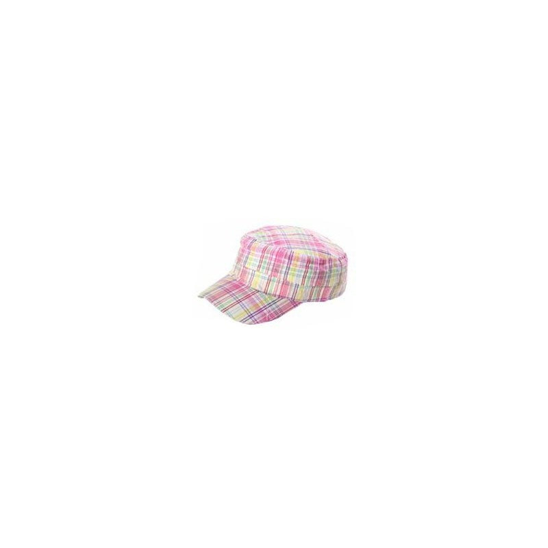 Casquette rétro oldschool à rayures - Rose