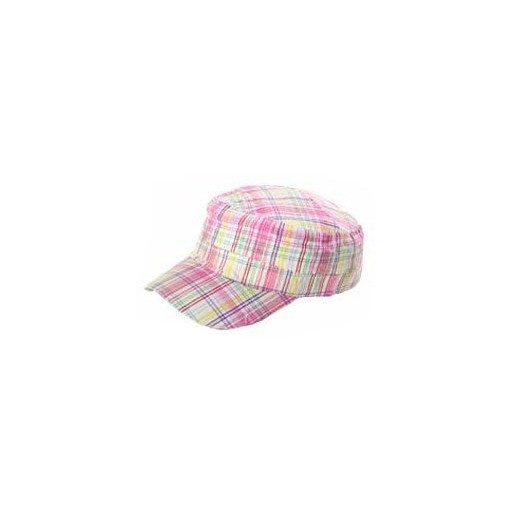 Casquette rétro oldschool à rayures - Rose
