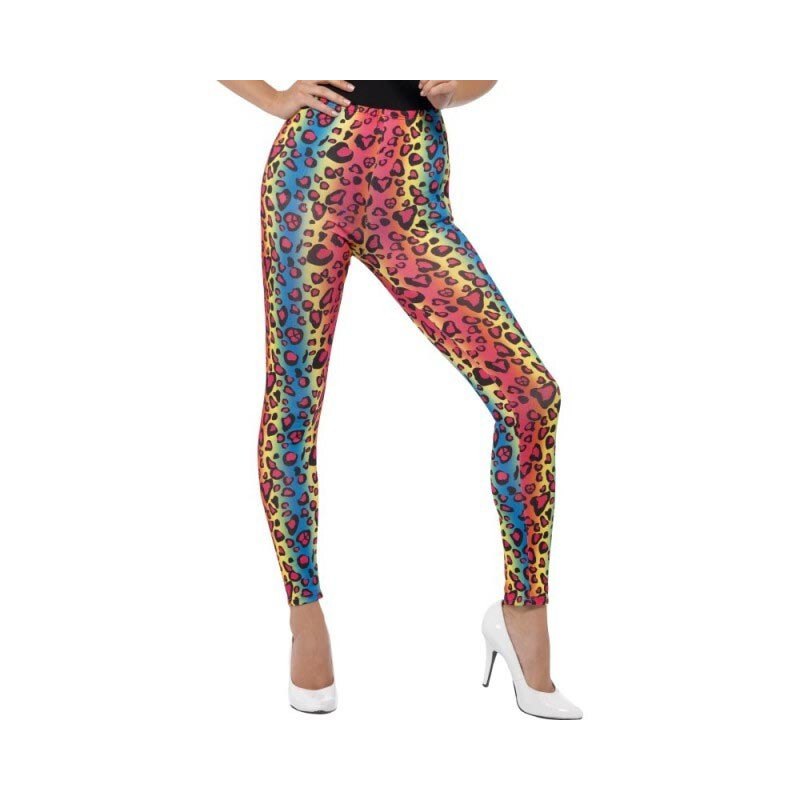 Collant léopard fluo