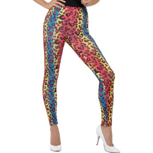 Collant léopard fluo