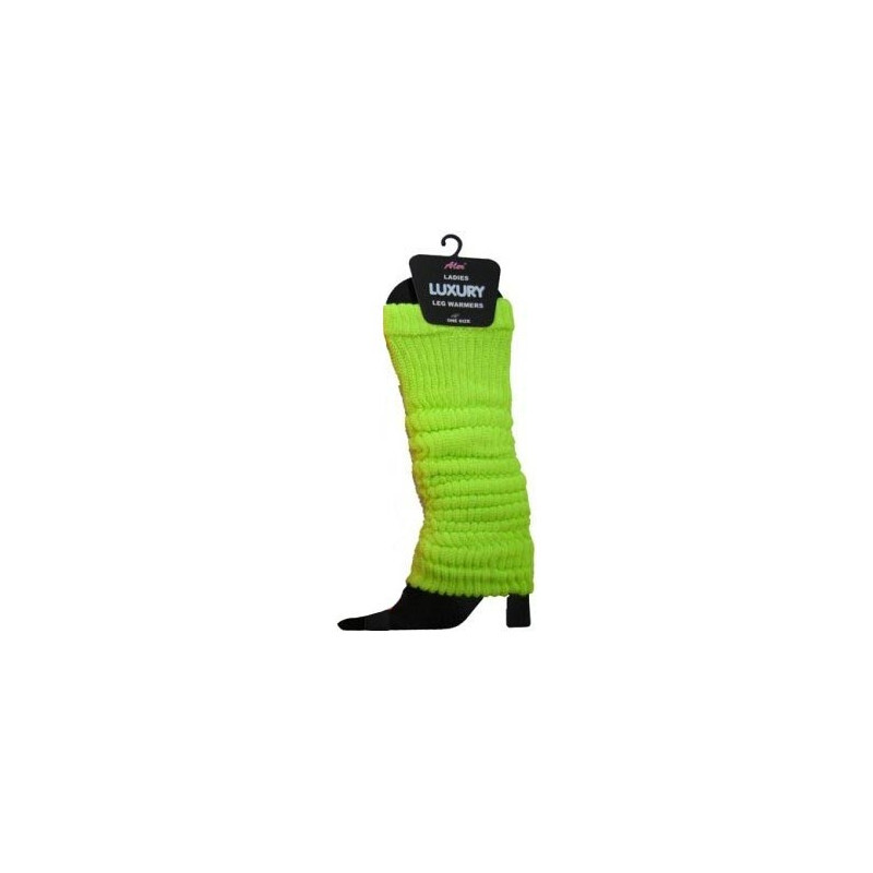 Leg Warmers : jambières épaisses jaune fluo