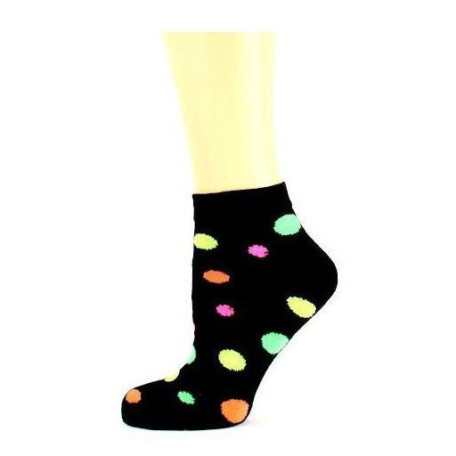 Chaussettes à pois multicolores