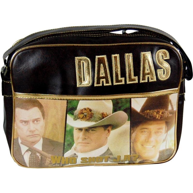 Sac à bandoulière en cuir - Dallas - Who Shot J.R ?