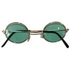 Lunettes rondes - Hippie - Baba Cool - vert