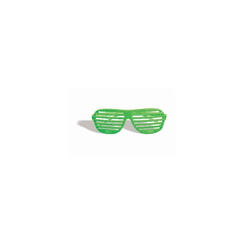 Lunettes fashion à barreaux disco - vert