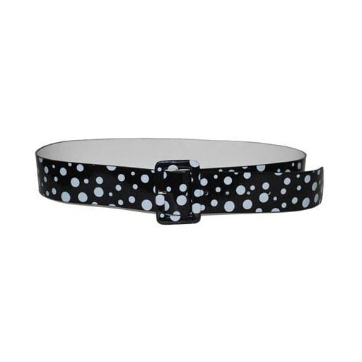 Ceinture : Noire à pois blancs