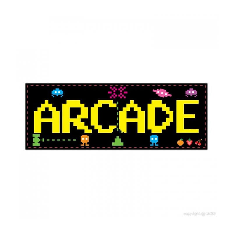 Bandeau Arcade : Décoration années 80