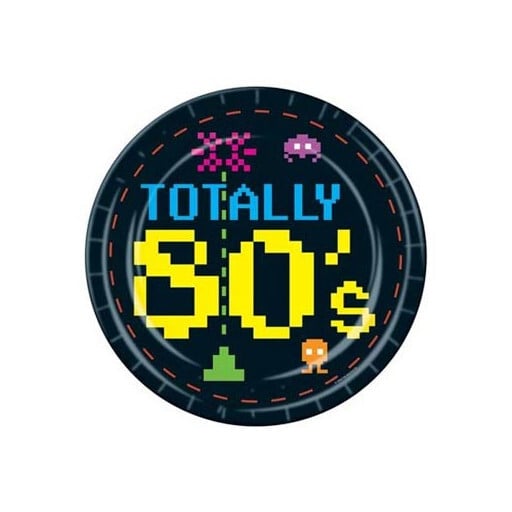 Assiettes en carton : Totally 80's