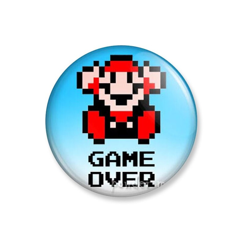 Badge : Mario - Game Over