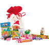 Pochon polaire garni de friandises de Noël