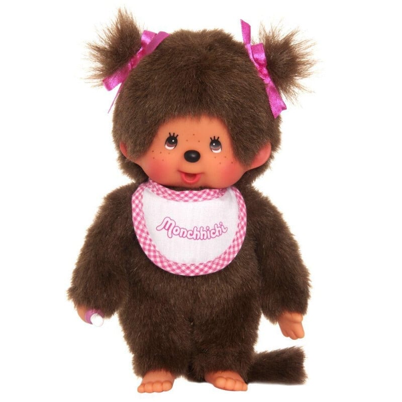 Peluche Kiki Monchhichi fille rose