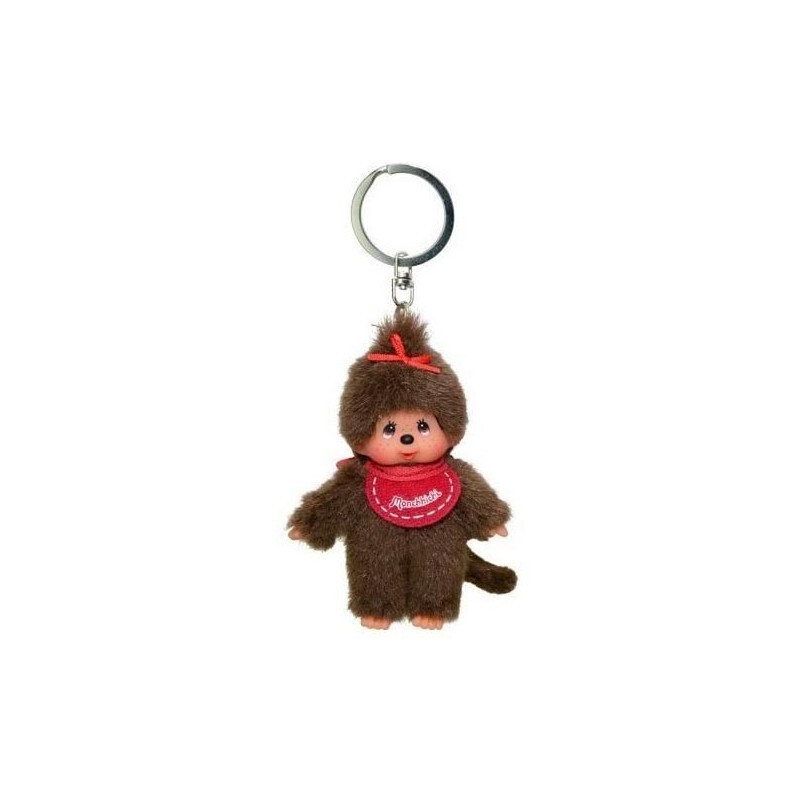 Porte-clés : Monchhichi Fille Rouge