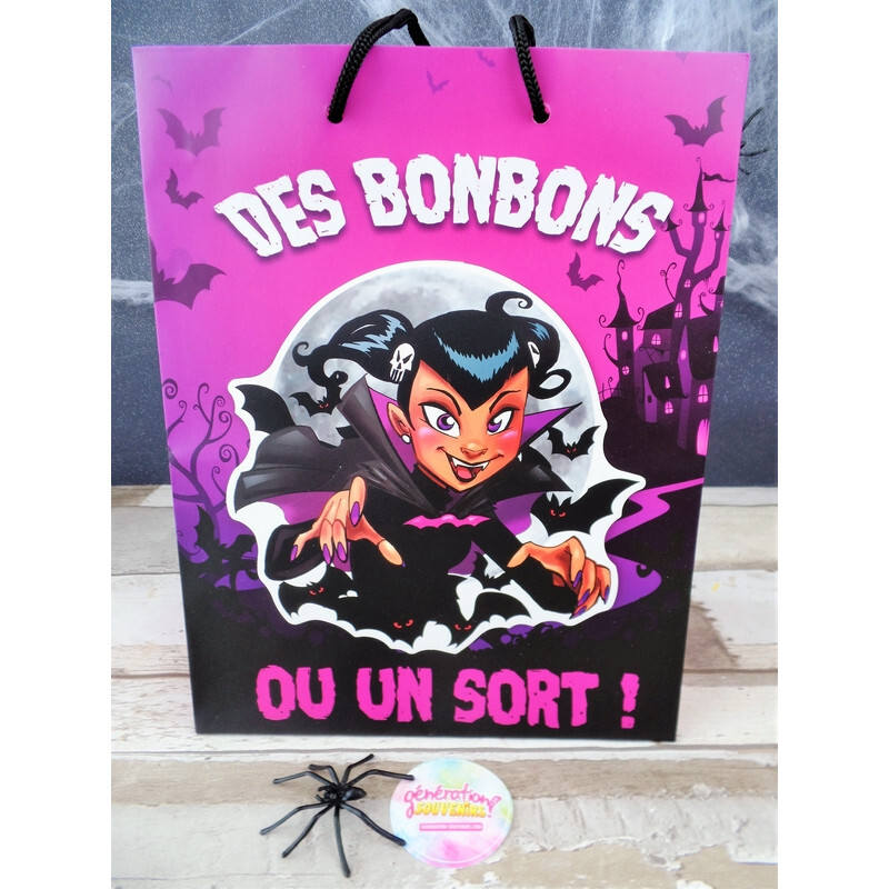 Sac Halloween - Des bonbons ou un sort Vampire (fille)