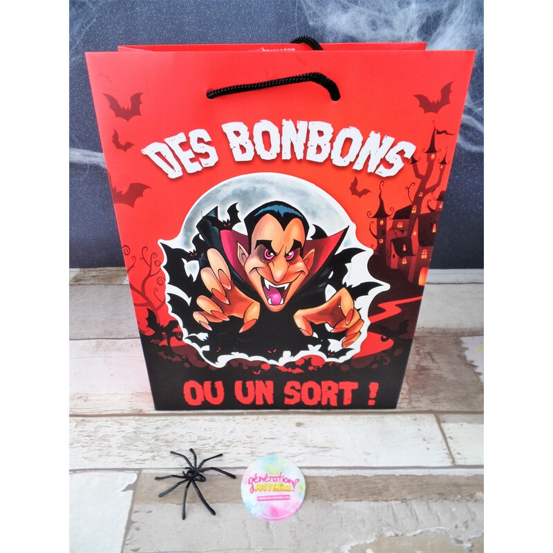 Sac Halloween - Des bonbons ou un sort Dracula