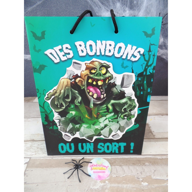 Sac Halloween - Des bonbons ou un sort Zombie