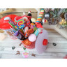 Boîte de Noël remplie de sucettes rétro