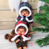 Peluche Monchhichi Garçon - Hiver