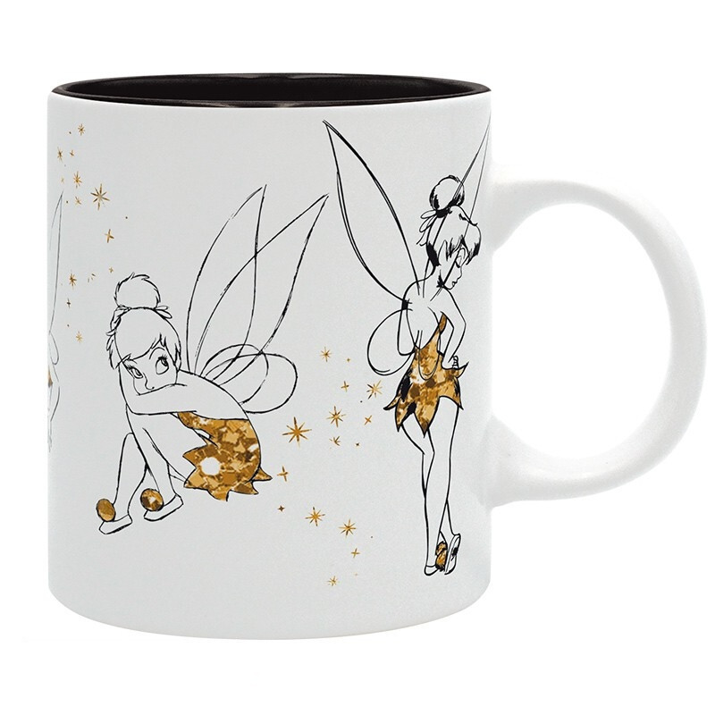 Mug Disney Fée Clochette - Tasse Céramique Blanche - Neuf Avec Emballage - Fabriqué En France