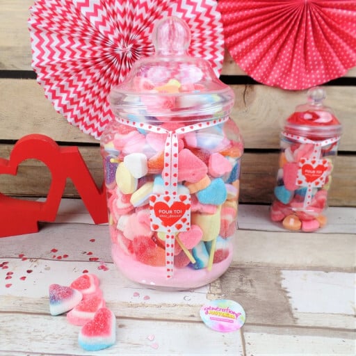 Grande bonbonnière pour amoureux - Bonbon Saint Valentin