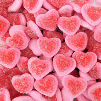 Bonbon coeur à la fraise