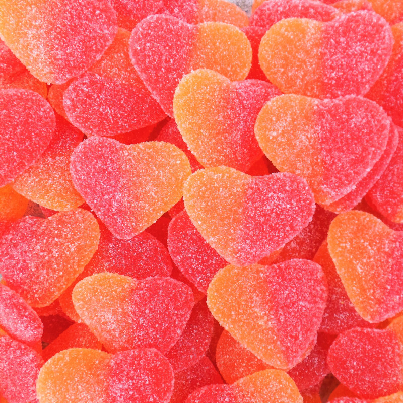 Bonbon coeur de pêche - 150g