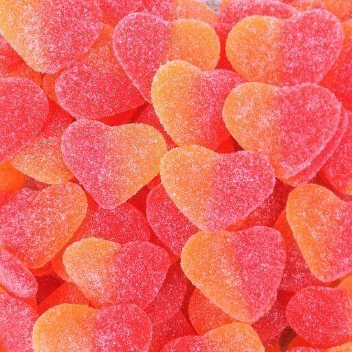 Bonbon coeur pêche