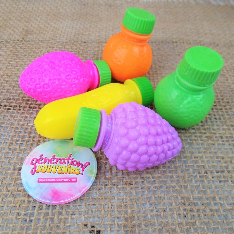 Fruit plastique à la poudre - Top fruits - Lot de 5