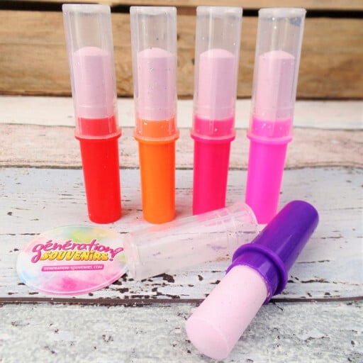 Bonbon dextrose rouges à lèvres - Années 80 et 90