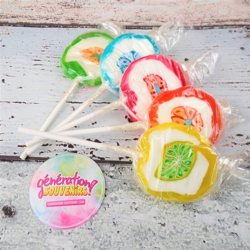 Sucette traditionnelle aux fruits - rock