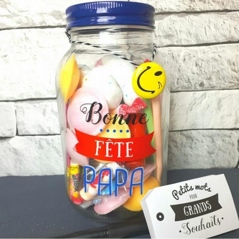 Bocal à souhaits gourmand - Bonne fête Papa