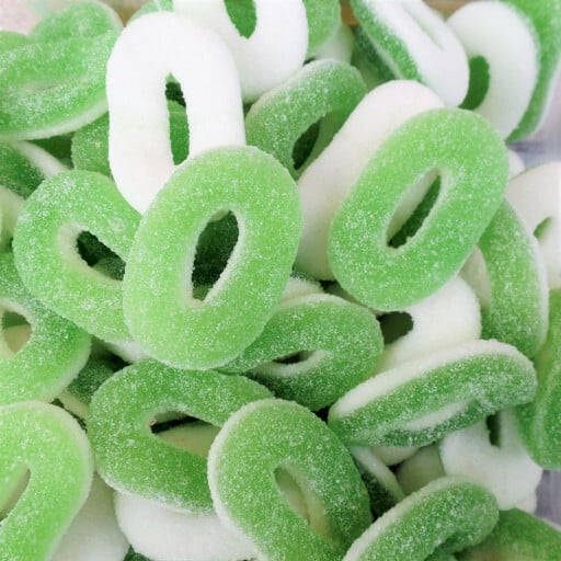 Bonbons anneaux pomme