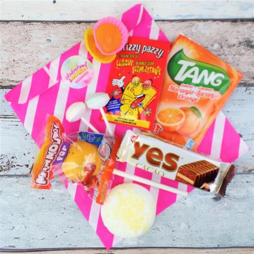 Sachet de bonbons rétro