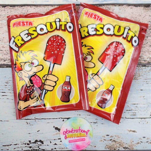 Sucette Fresquito avec poudre - Bonbon rétro