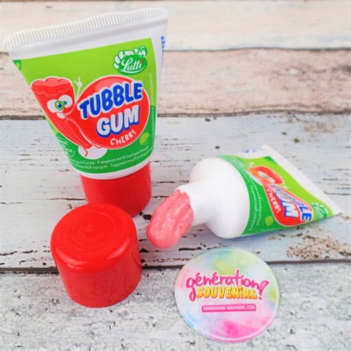 Chewing-gum Tubble Gum Cerise - Bonbon rétro années 80 et 90
