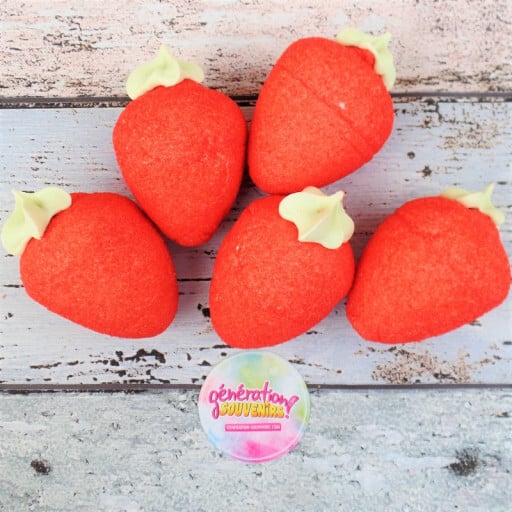 Fraise géante en guimauve