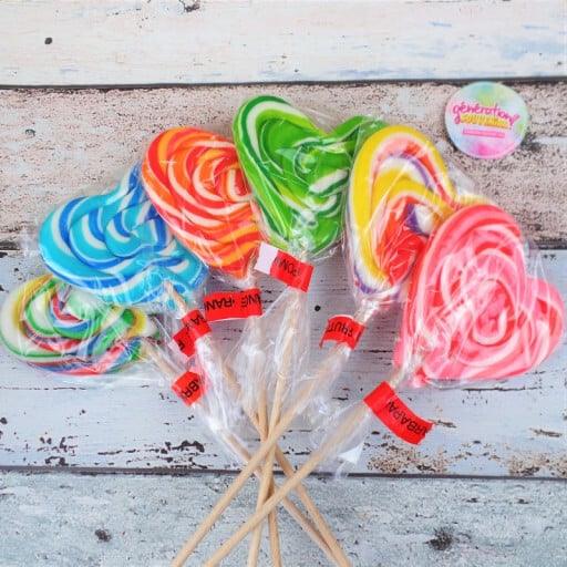 Sucette Coeur Spirale