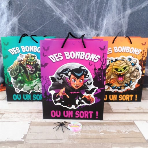 Sac Halloween - Des bonbons ou un sort