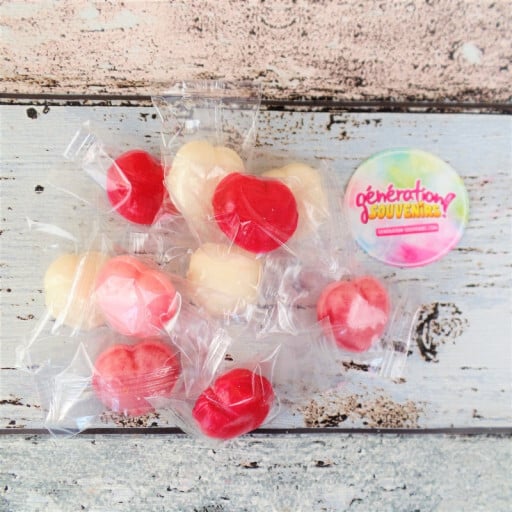 Bonbon coeur fourré aux fruits - Saint Valentin