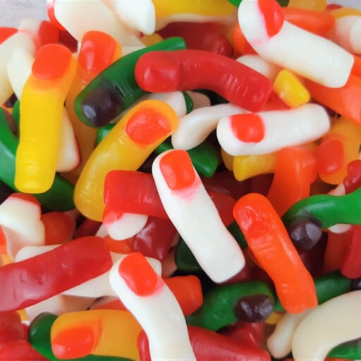 Bonbons doigts gélifiés Halloween