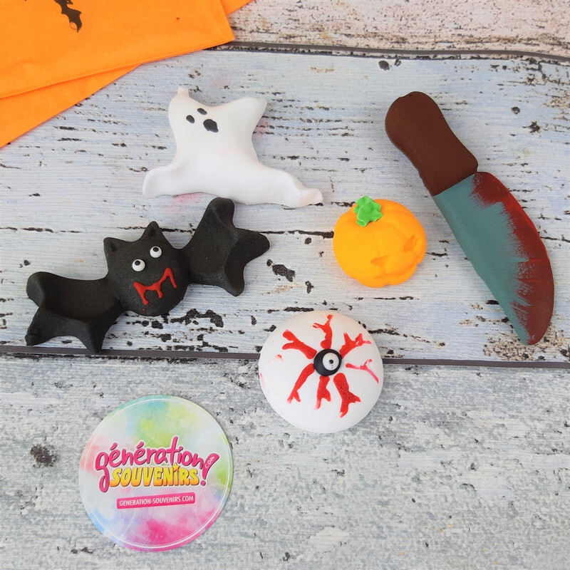 JeVenis Décoration Gâteau Halloween Sorcière Fantôme - Accessoires Fête Anniversaire Enfants