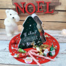 Boîte sapin remplie de friandises de Noël