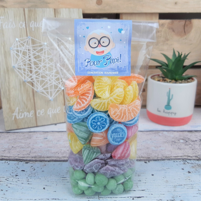 Sachet de bonbons anciens - Pour Papi