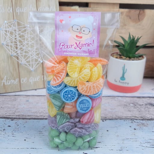 Sachet de bonbons anciens - Pour Mamie - Années 60 et 70