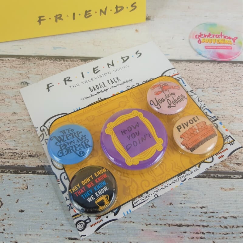 Badges Friends - Série télé années 90