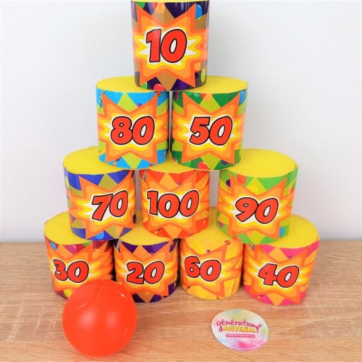 Jeu du chamboule tout