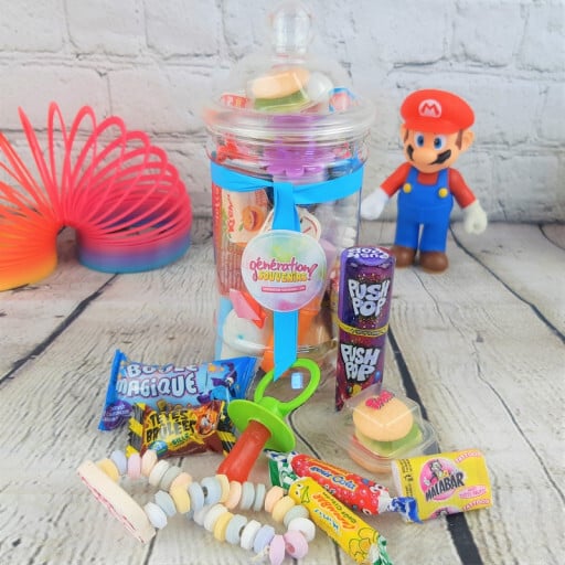Bonbonnière remplie de bonbons des années 90 - Petit modèle