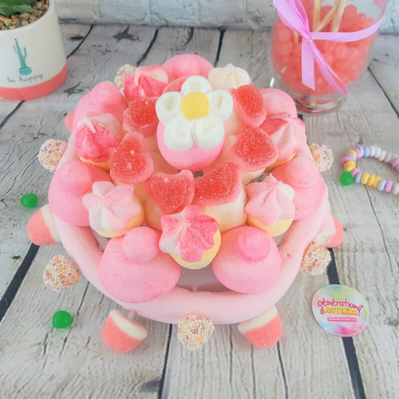 Gâteau de bonbons Pink