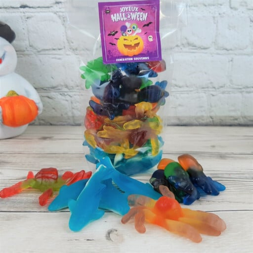 Sachet de bonbons monstres marins - Halloween