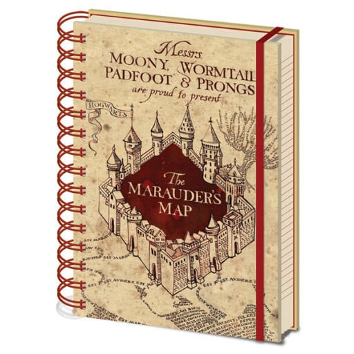 Carnet de notes Harry Potter - Carte du Maraudeur
